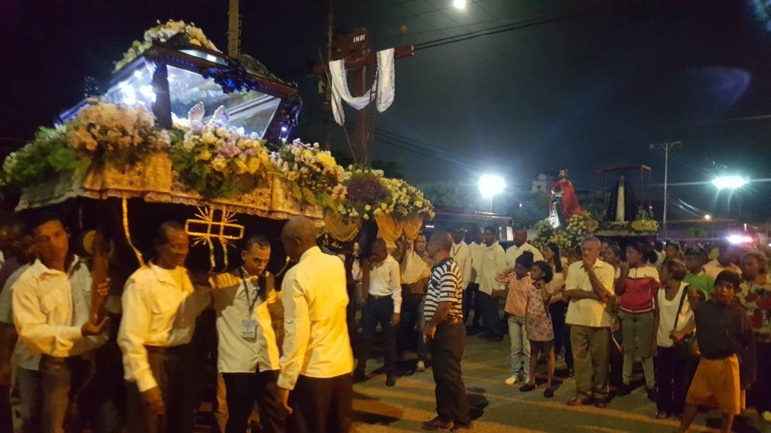 Cientos de mirandinos asistieron a procesiones de Semana Santa