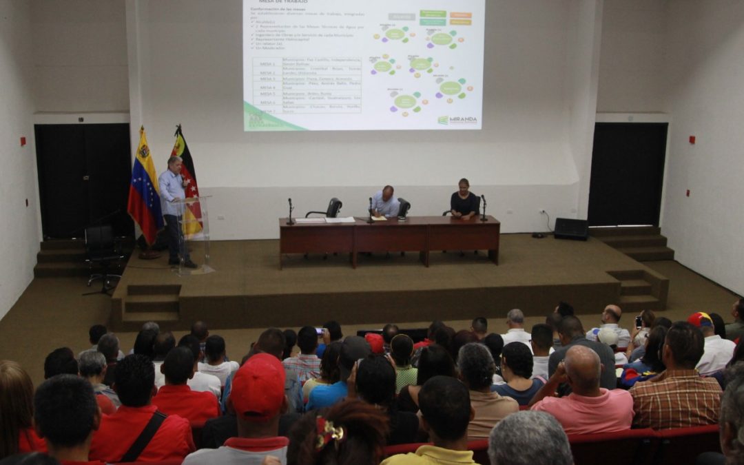 Impulsarán planes para mejorar sistema de distribución del agua potable en Miranda