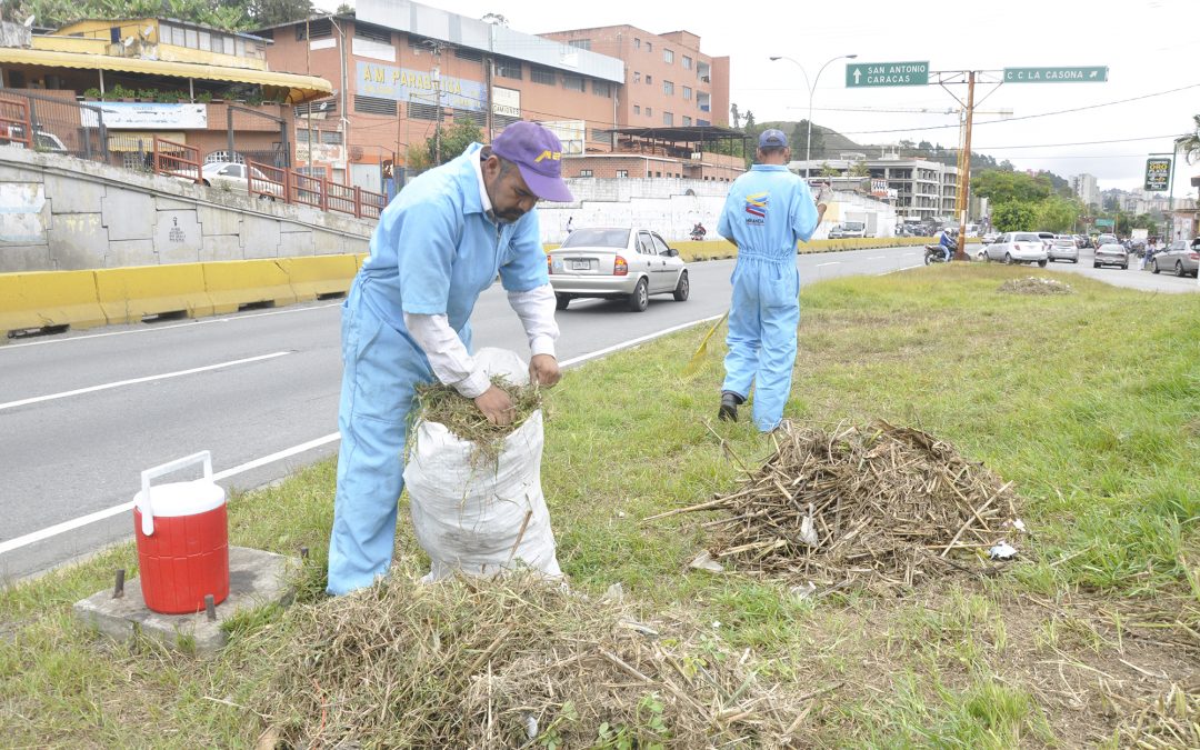 Continúa mantenimiento de la carretera Panamericana a la altura de Los Salias