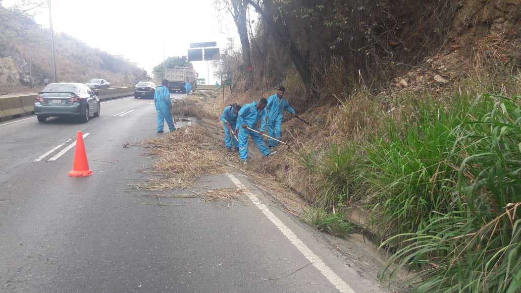 Gobierno de Miranda inicia labores de limpieza en la Panamericana