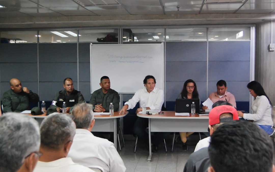 Órgano Estadal de Transporte y representantes del gremio abordaron temas de seguridad e insumos