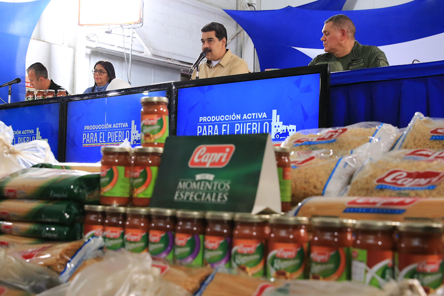 Presidente Maduro visitó industria de pastas en el estado Miranda