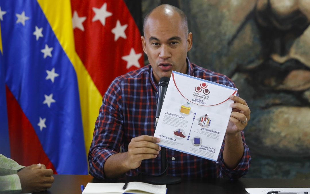 Héctor Rodríguez: Consulta PopularMiranda 2019 hará más eficiente la administración de recursos