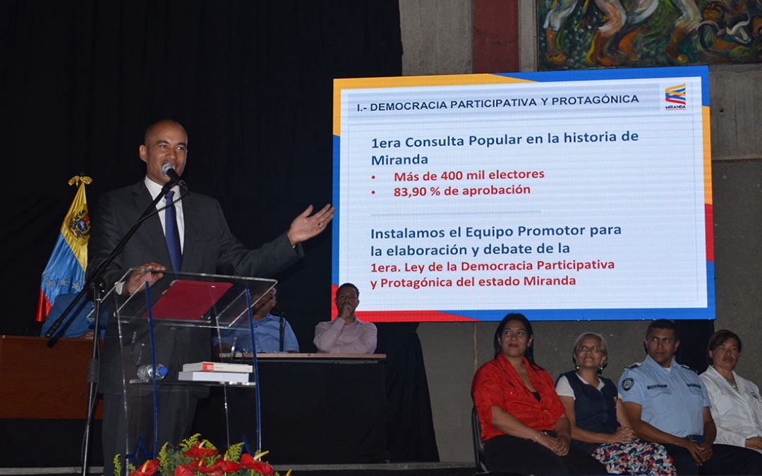 Gobernador Héctor Rodríguez presentó memoria y cuenta de segundo año de gestión