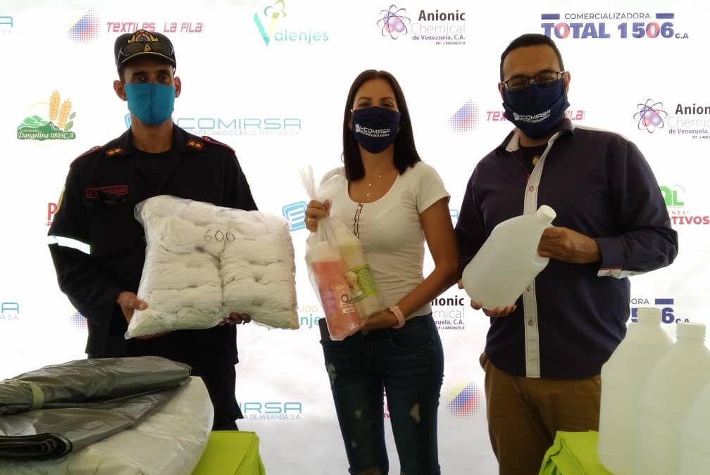 Entregan insumos para prevención de la COVID-19 a organismos de seguridad mirandinos