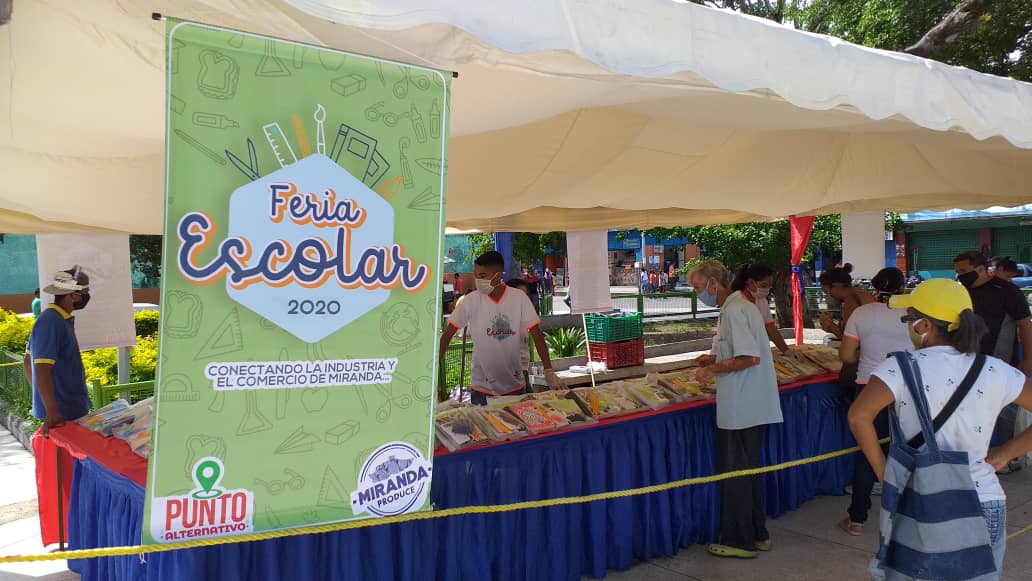 Inició feria escolar en Puntos Alternativos de Miranda