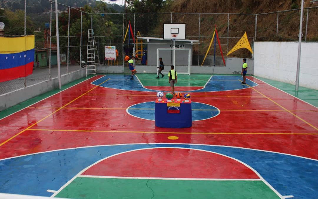 Rehabilitada cancha deportiva del sector Andrés Bello de San Pedro de Los Altos