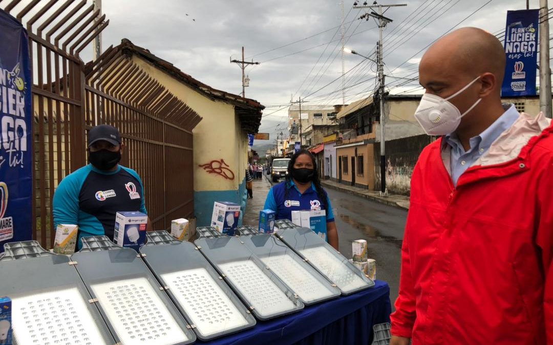 Entregaron trabajos de recuperación del alumbrado público en Valles del Tuy