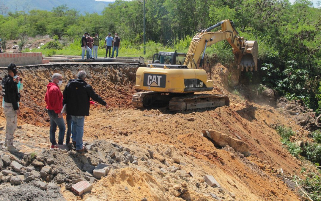 Avanza corrección de socavamiento en Ciudad Casarapa