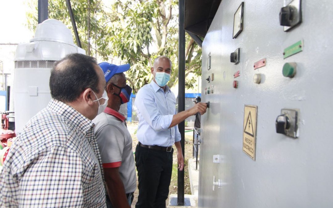 Recuperan sistema de bombeo de agua de la subestación La Matica