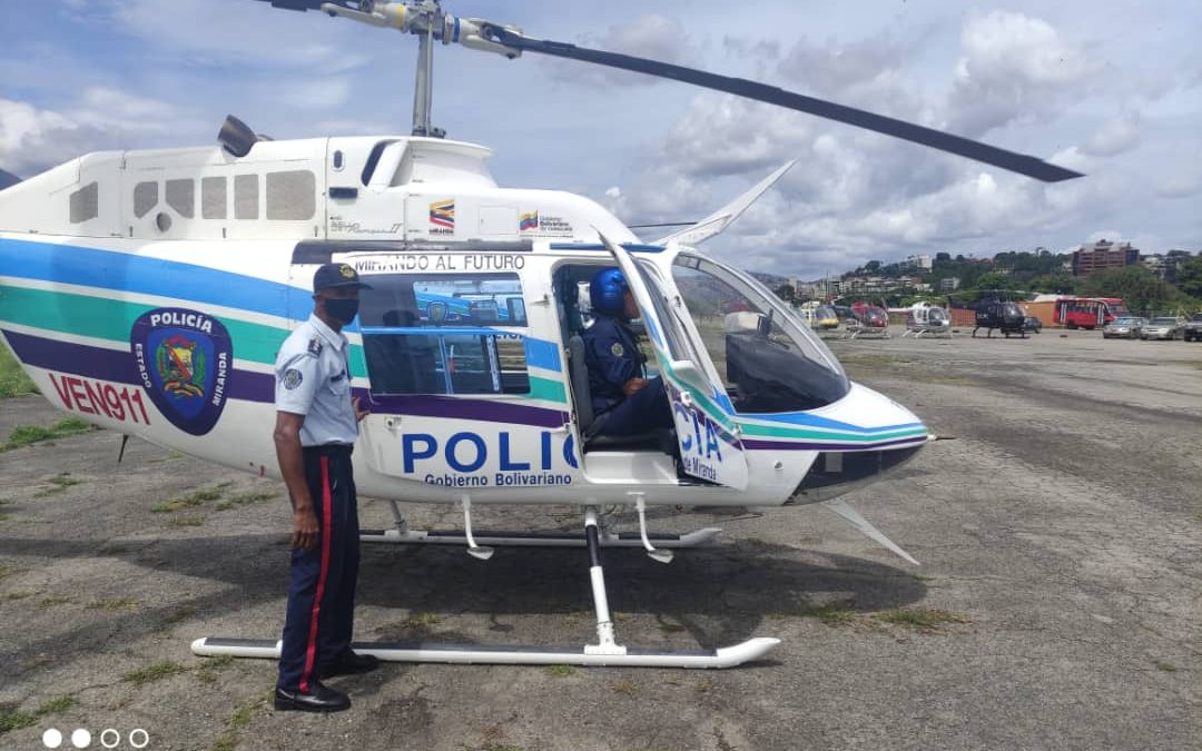 Trasladada paciente desde Higuerote hasta Caracas en helicóptero de la policía