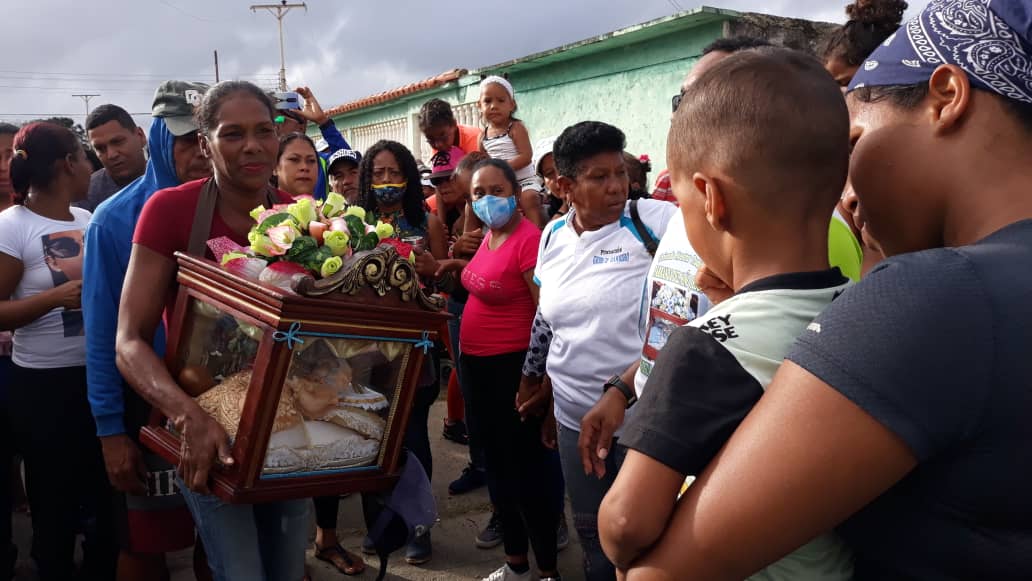 Niño Jesús de El Guapo realizó  recorrido número 110 hasta Tacarigua