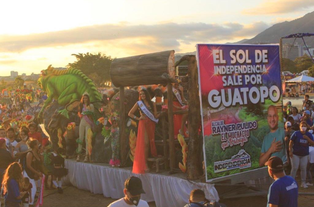 Municipio Independencia ganó concurso estadal de carrozas de carnaval