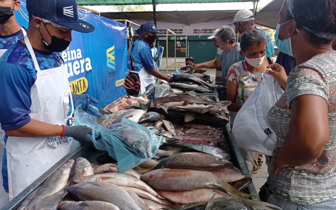 Productos del mar llegaron a Barlovento durante Feria de Proteína Pesquera