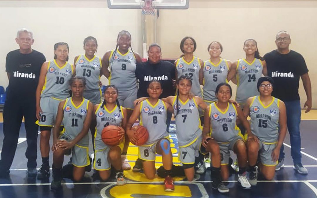 Miranda estará en semifinal de baloncesto Sub-15 femenino