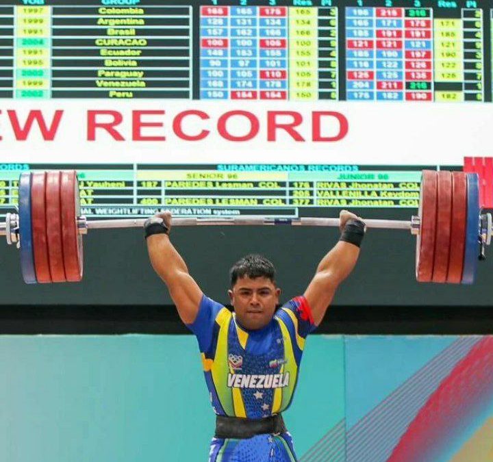 Mirandino Keydomar Vallenilla logra oro y récord suramericano en Asunción