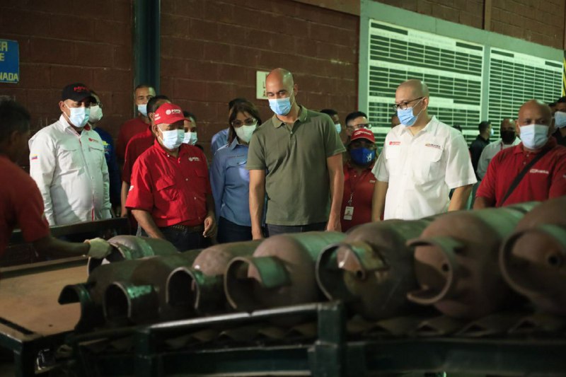 Reactivan planta de fabricación y reparación de cilindros de gas Cacique Tamanaco
