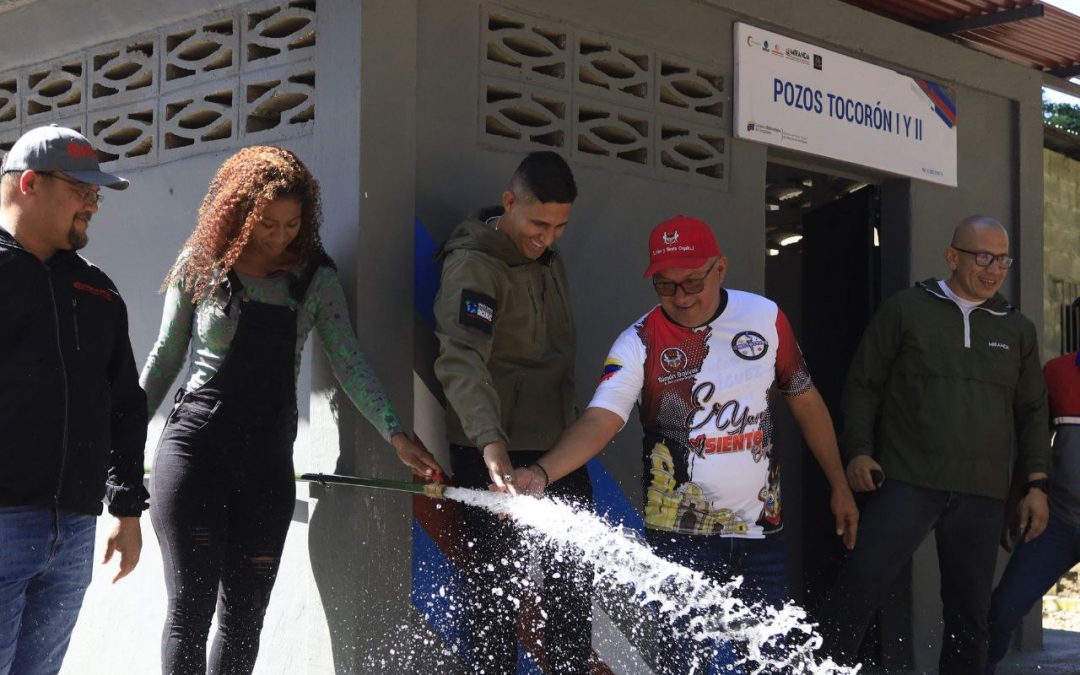 Rehabilitados dos pozos de agua en San Francisco de Yare