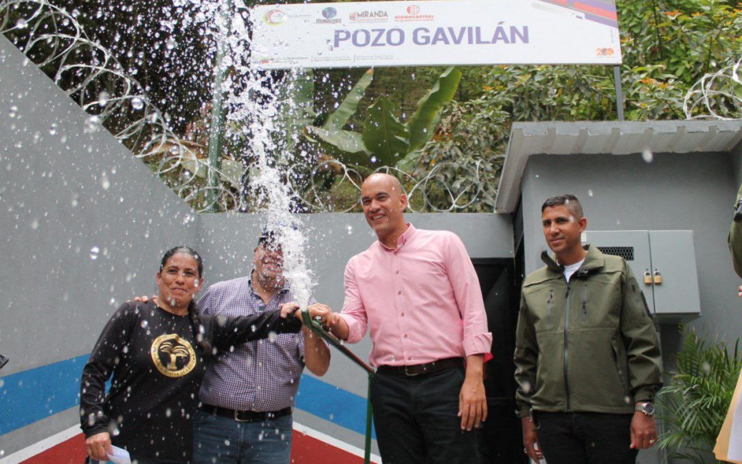 Pozo habilitado en sector Gavilán de El Hatillo atenderá a más de 2.500 habitantes