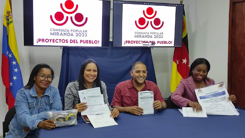 Impresas boletas de Consulta Popular Miranda 2023