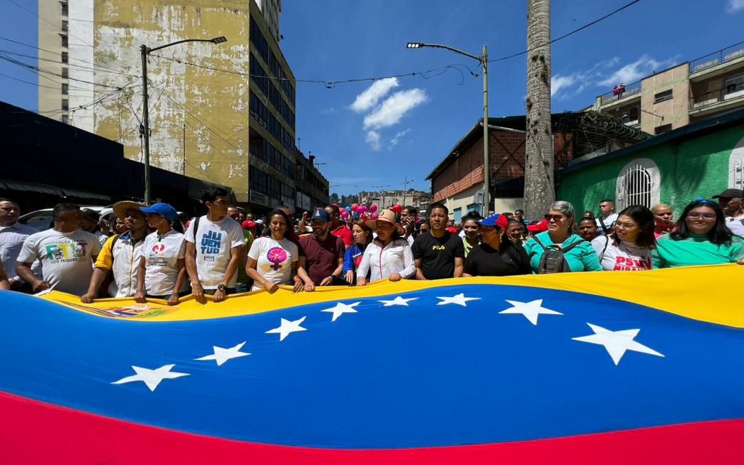 Con marcha cerraron campaña de la Consulta Popular Miranda 2023 en Guaicaipuro