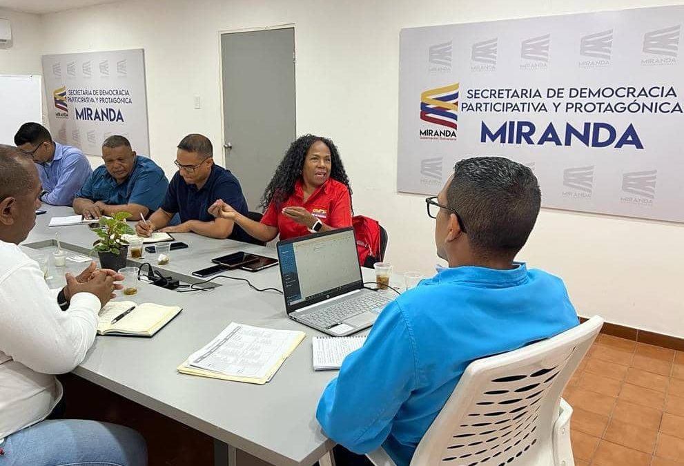 Evalúan avances de proyectos de la Consulta Popular Miranda 2023