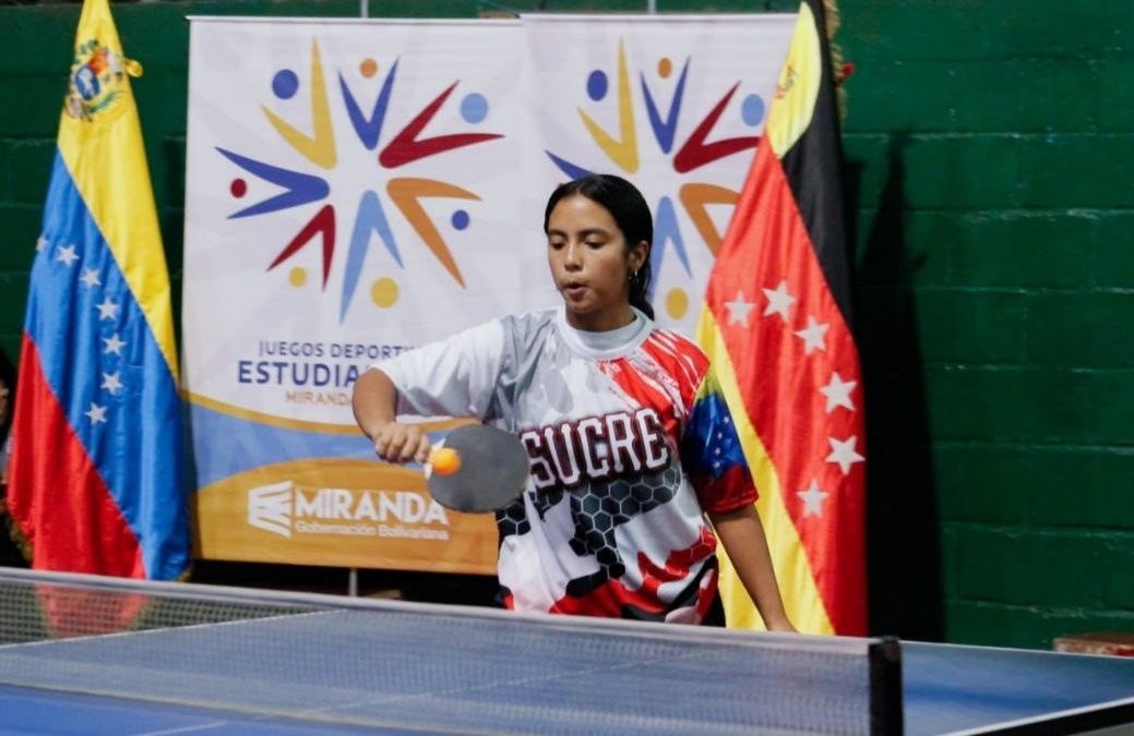 Tenis de mesa vibró en Juegos Estudiantiles Miranda 2023