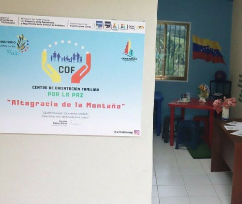 Inaugurado quinto Centro de Orientación Familiar en Guaicaipuro