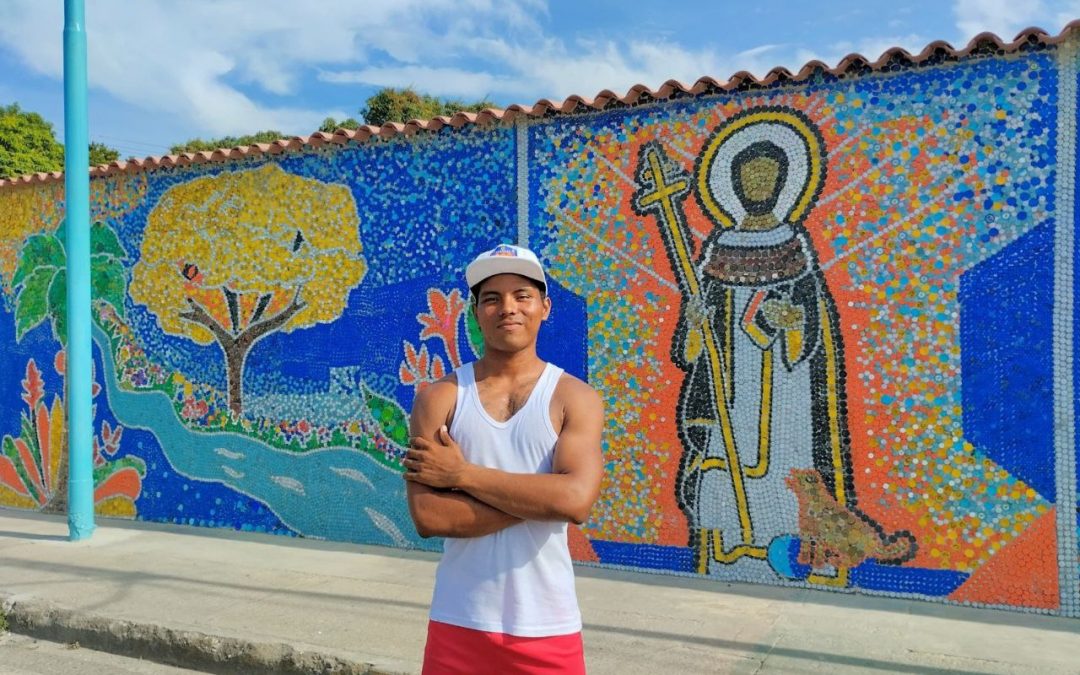 Mural con más de 300.000 tapas de plástico unió a la comunidad de Mamporal