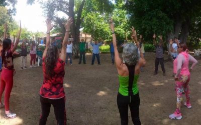 Abuelos de Cúa disfrutaron de jornada de actividad física comunitaria