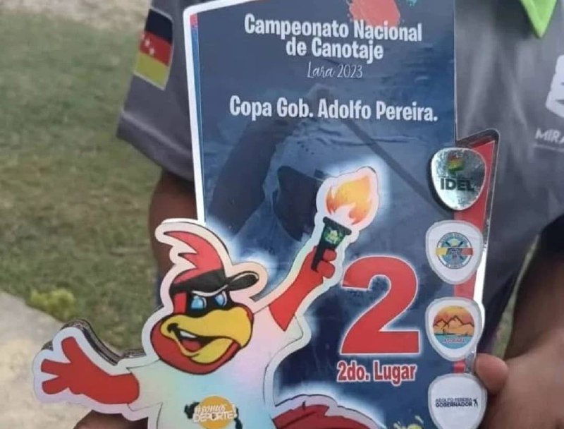 Miranda consigue subcampeonato del nacional de canotaje 2023