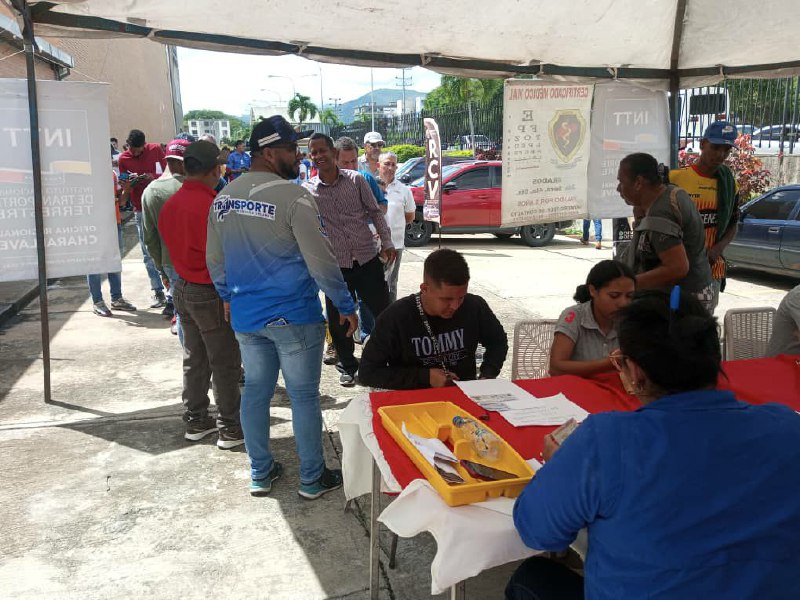 INTT entregó 335 licencias de conducir a habitantes de Cúa