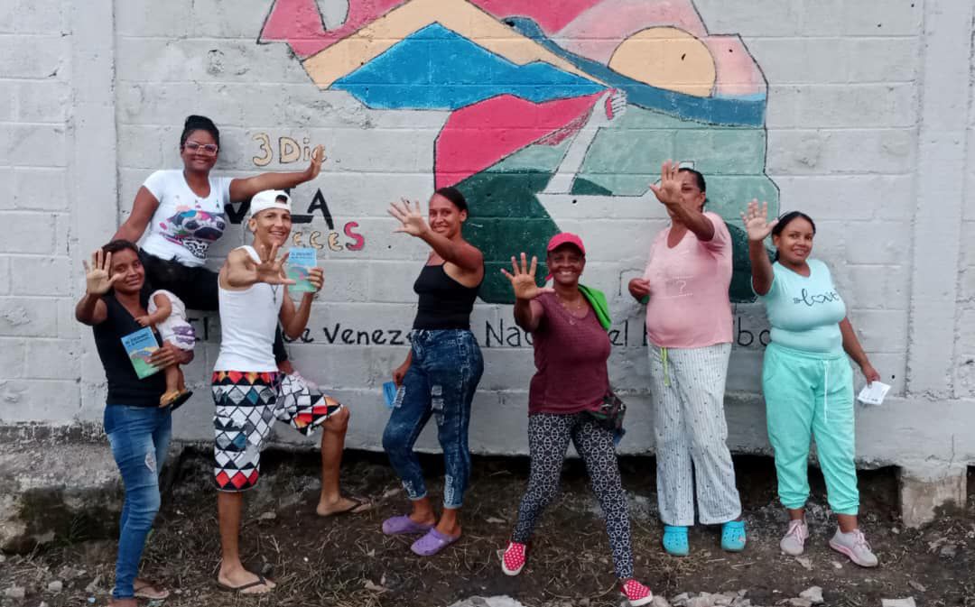 Comunidad El Milagro activó pinta de murales por El Esequibo