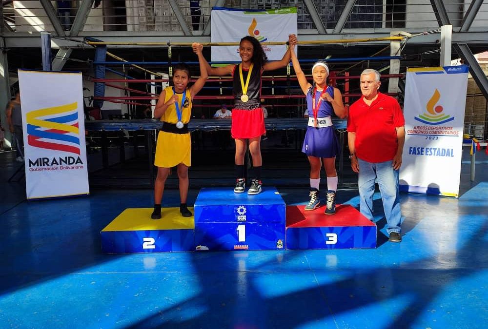 Mirandinos brillaron en boxeo de los juegos comunitarios