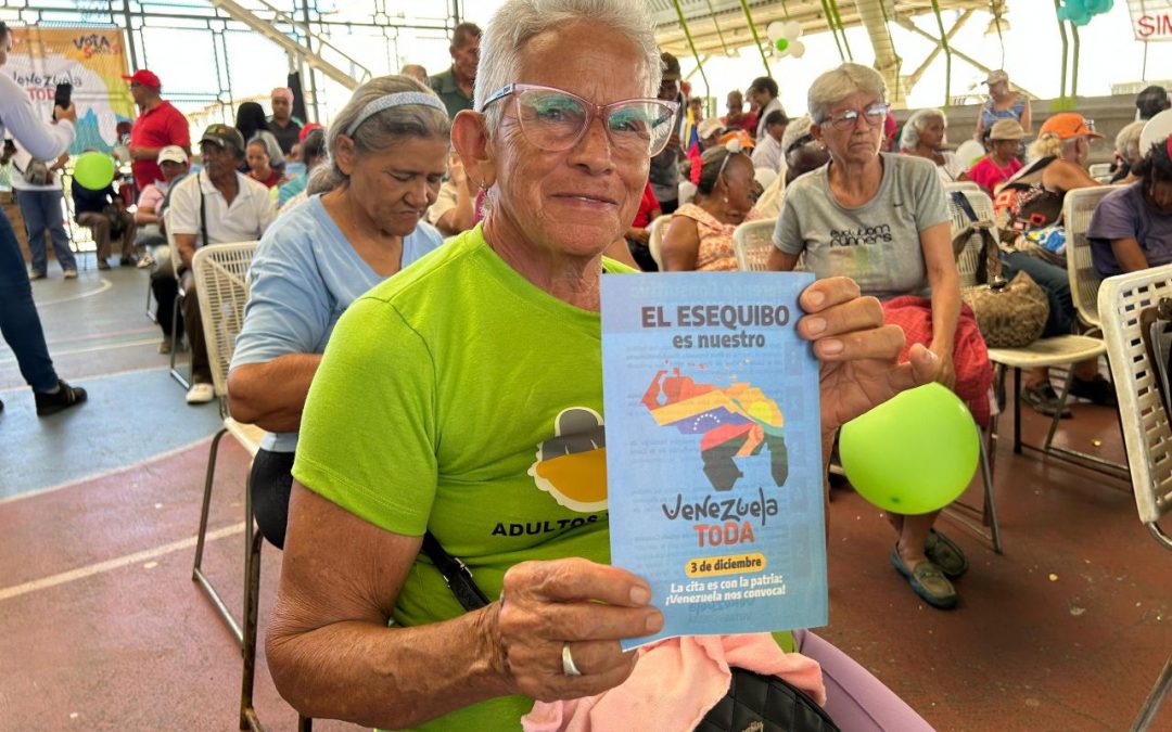 Adultos mayores de Valles del Tuy respaldan acciones en defensa del Esequibo