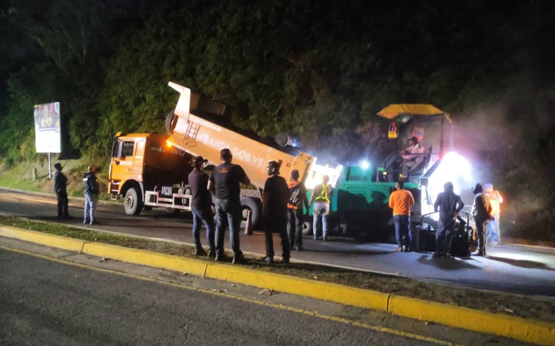 210 toneladas de asfalto se han colocado en kilómetros 13 y 14 de la Panamericana