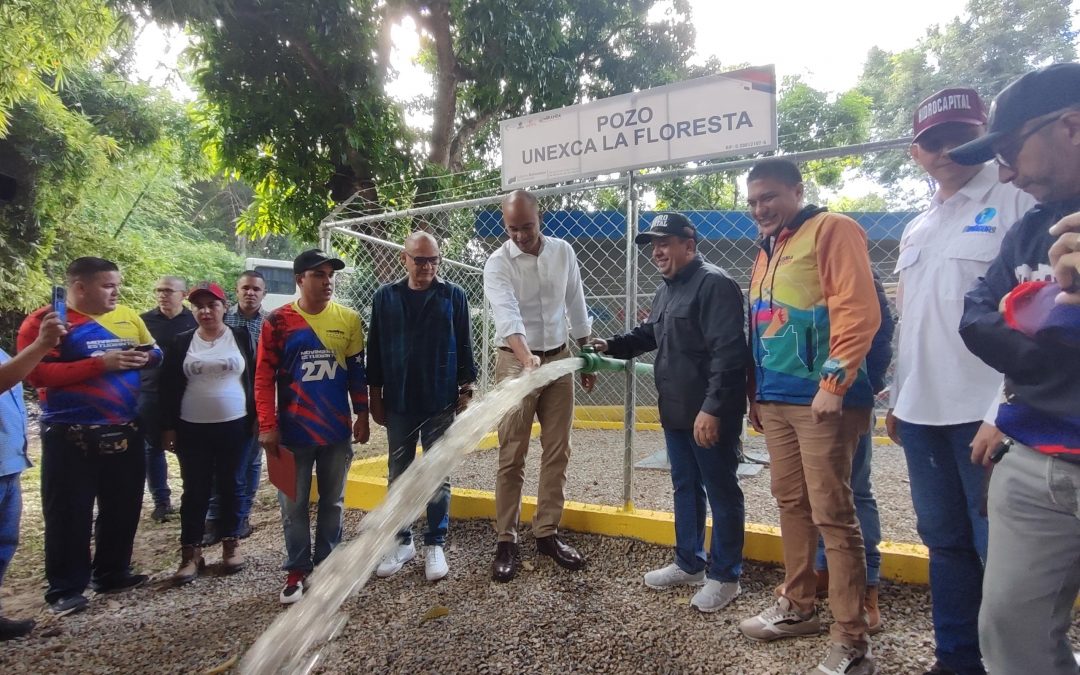 Activan tres pozos de agua potable en Chacao