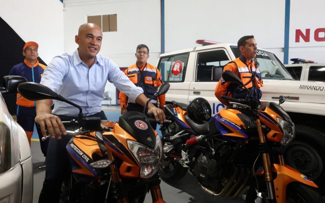 Nueva flota de motos entregan a organismos de seguridad de Miranda