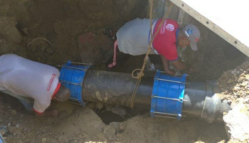 Instalan 900 metros de tuberías de agua en Yare