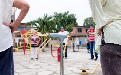 Actividad física movió a los abuelos en Tacarigua de La Laguna