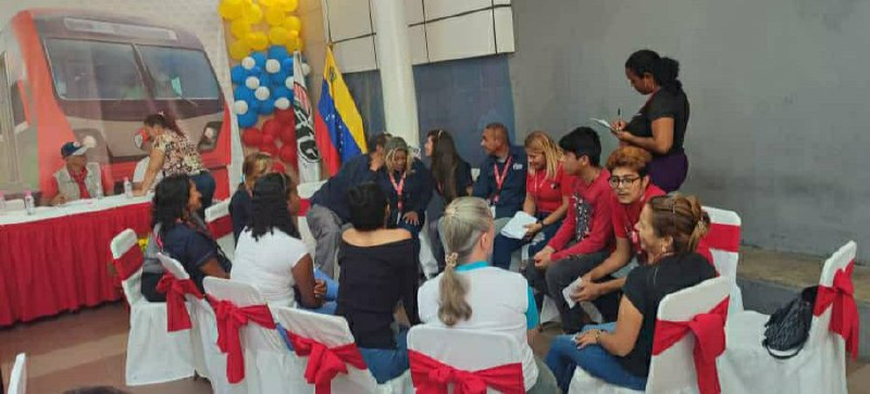 Debate de las 7T llegó al sector ferroviario en Charallave