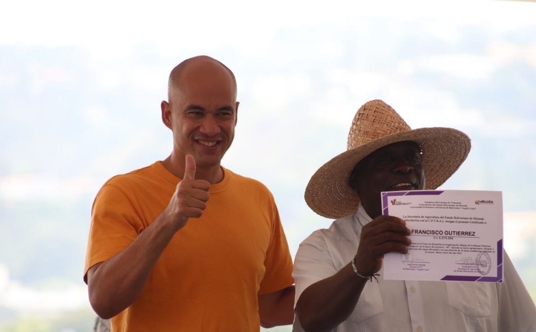 Equipados y certificados 552 productores agrícolas de Miranda