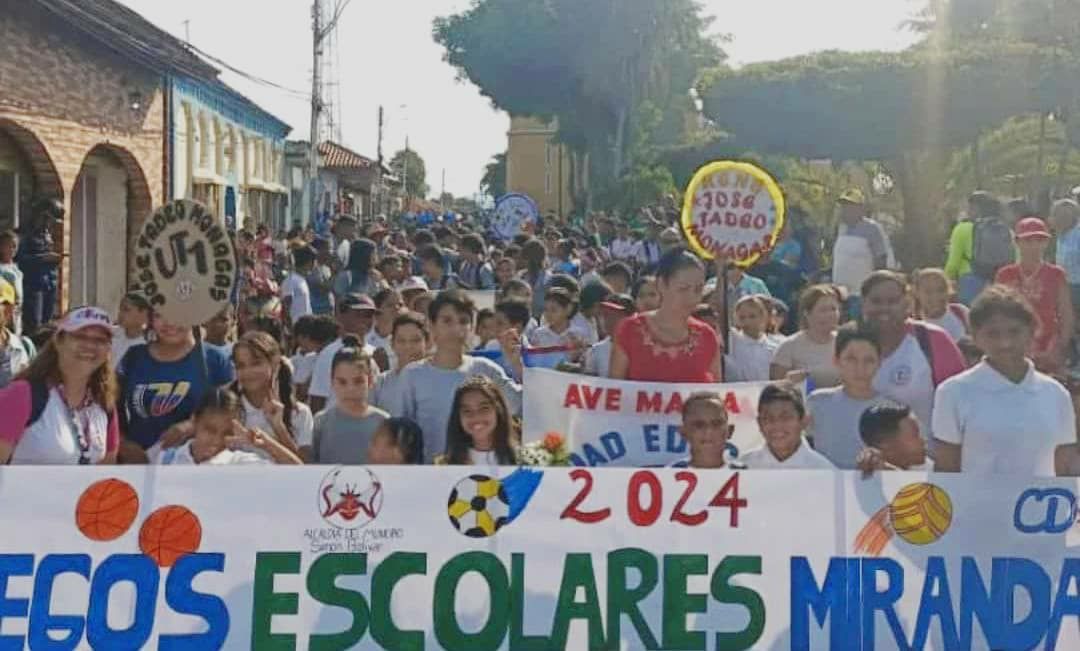 Simón Bolívar se activó con fase municipal de Juegos Estudiantiles Miranda 2024