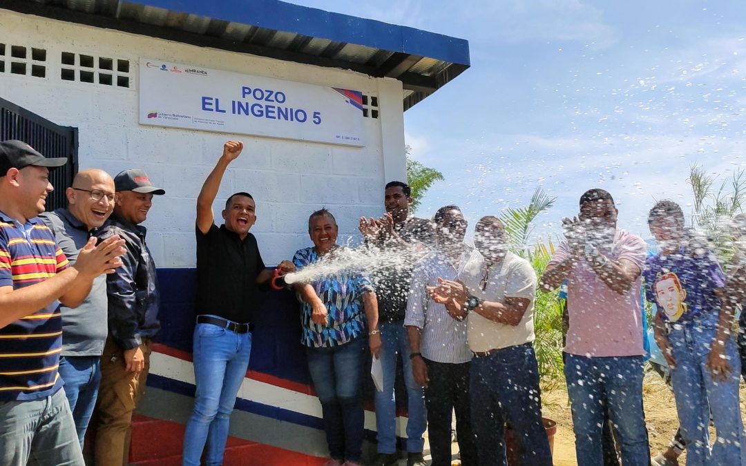 Nuevo pozo El Ingenio 5 permite servicio directo de agua a familias de Guatire