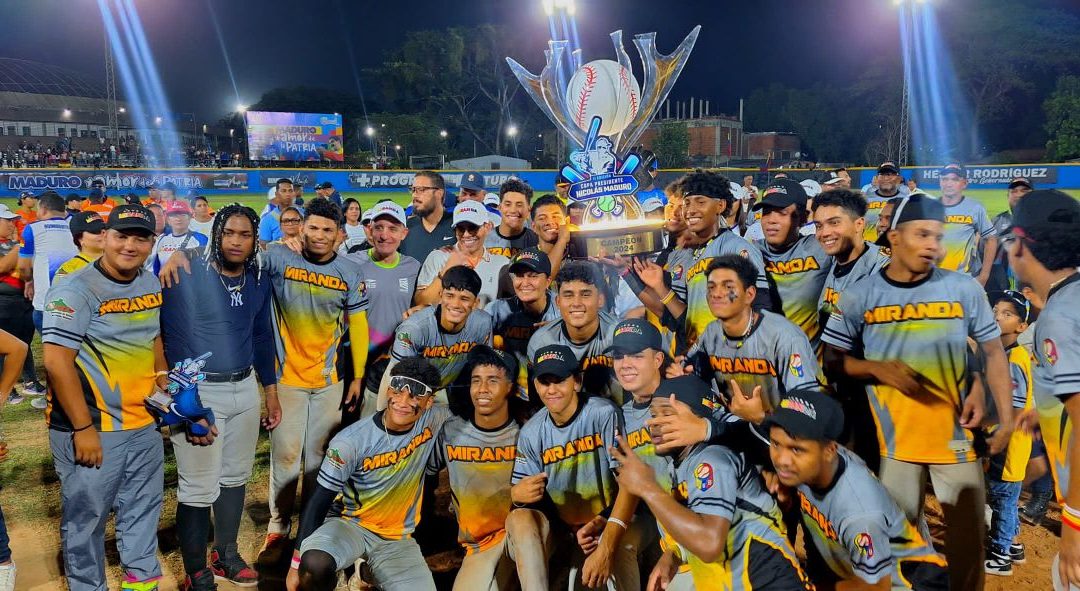 Miranda gana II Campeonato Nacional Juvenil de Beisbol Sub-18