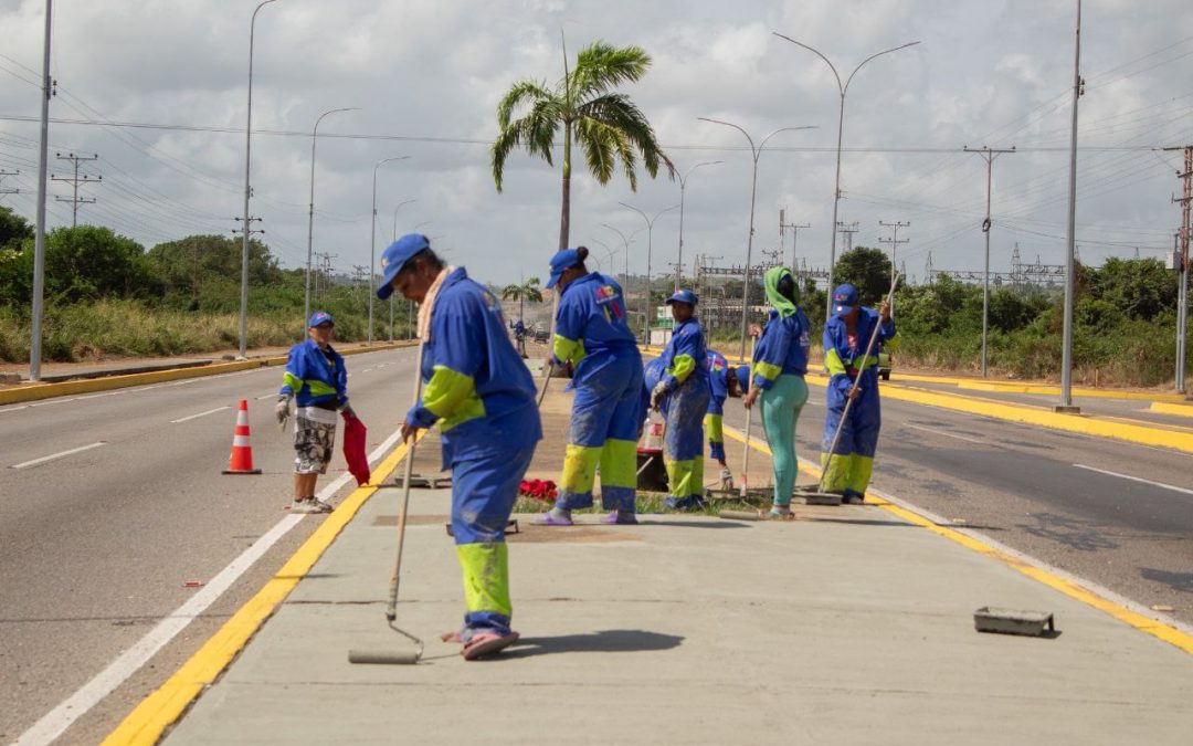 Estos son los trabajos que realizan en Higuerote para mejorar vialidad