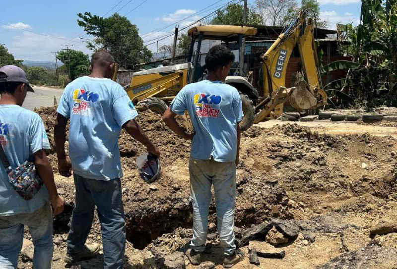 Reparan tubería matriz en Paz Castillo