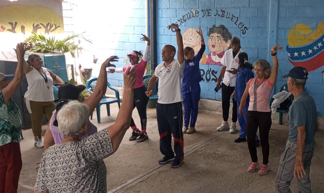 Abuelos de La Rosa en Guatire se activaron con jornada deportiva