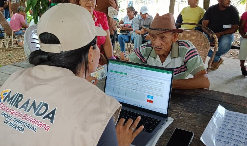 Productores de Urdaneta participan en el Censo Agropecuario Miranda 2024