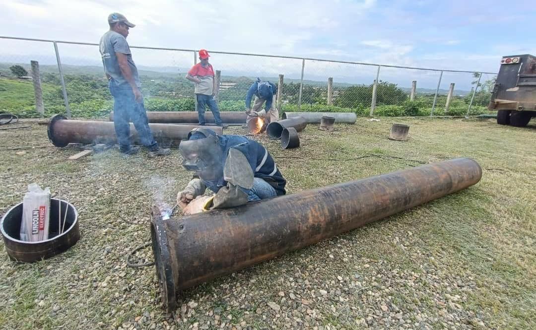 Inspeccionan rehabilitación de estación de bombeo Las Piñas en Yare